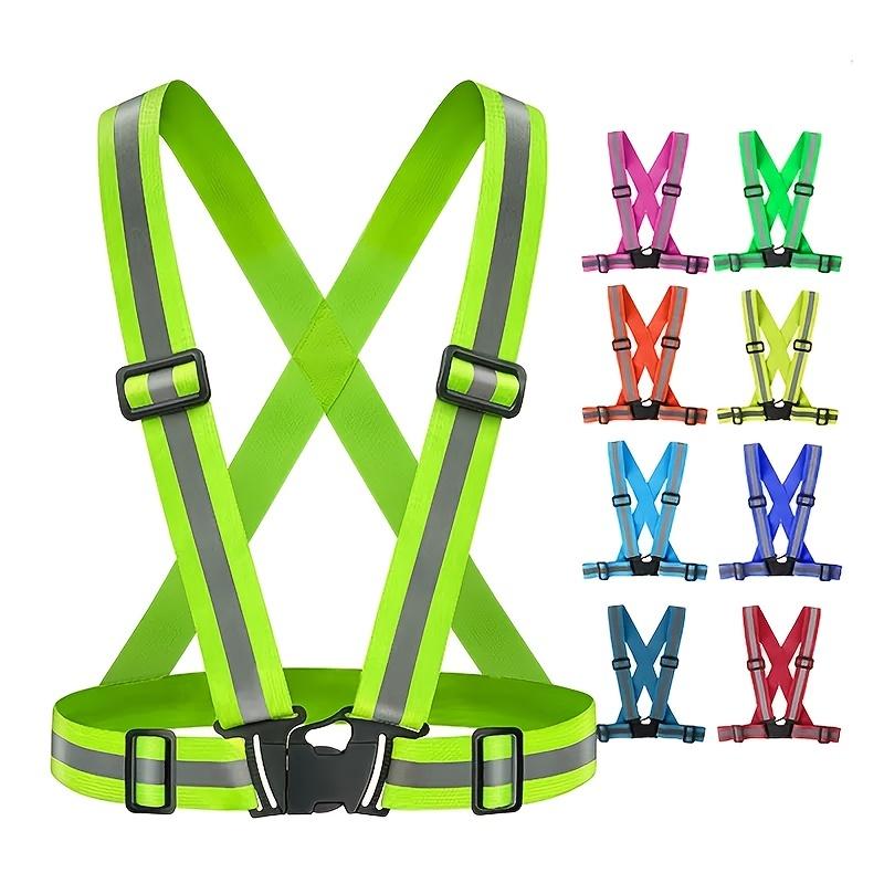 Running Visibility Gear - Chaleco de seguridad reflectante con tirantes,