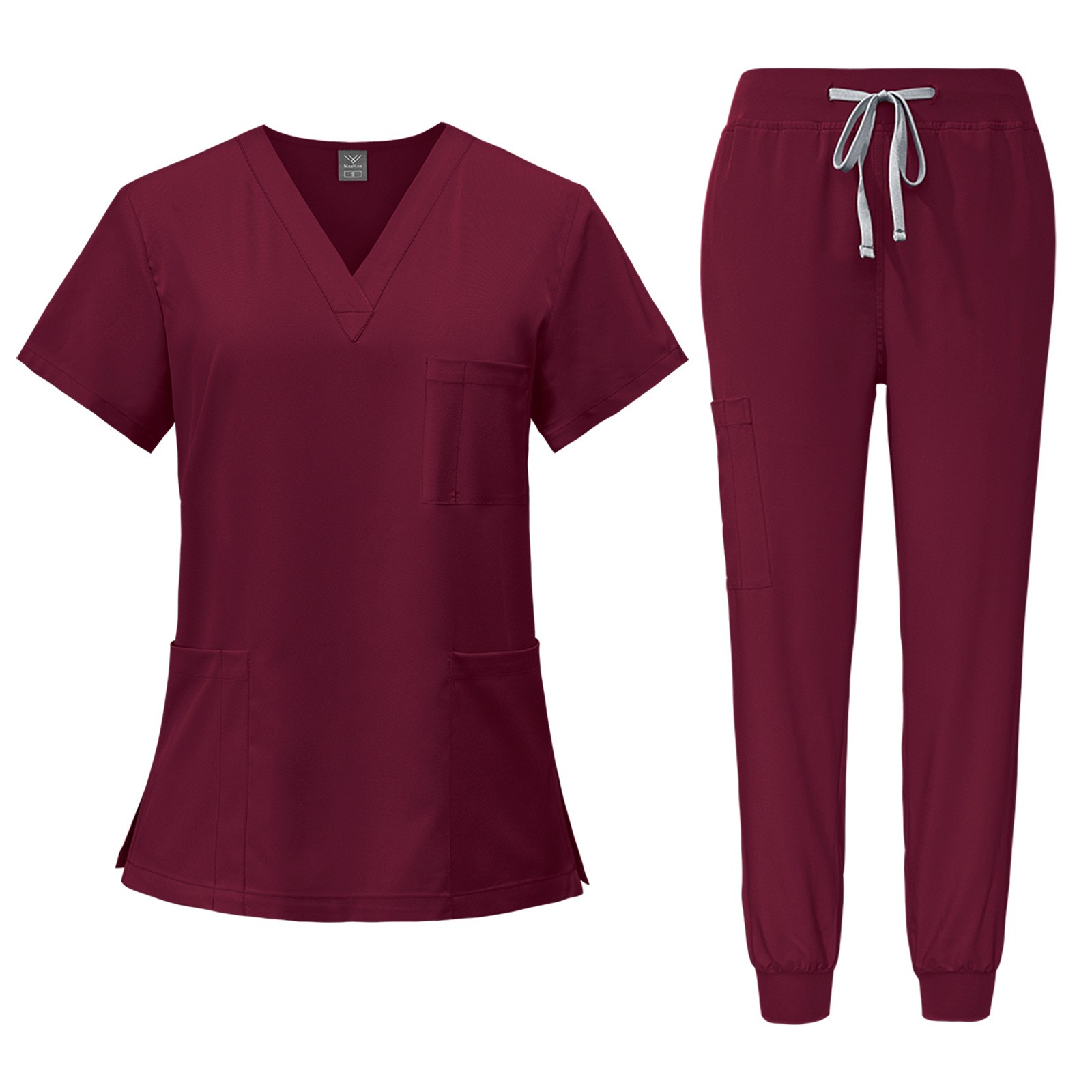 Joggers Pants - Uniforme Médico Cómodo, Blusa con Cuello