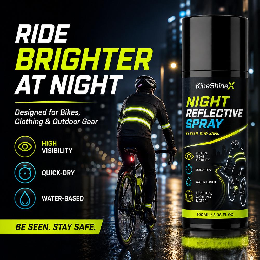 Running Visibility Gear - Spray reflectante nocturno de 100 ml,