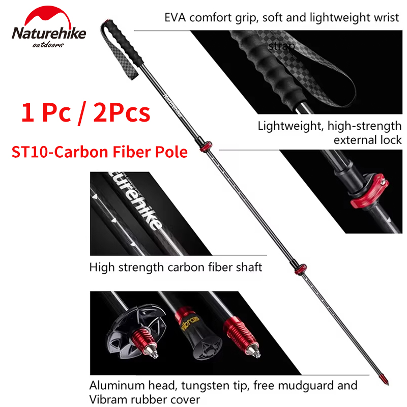 Trekking Pole Carbon - Barra de Trekking de fibra de