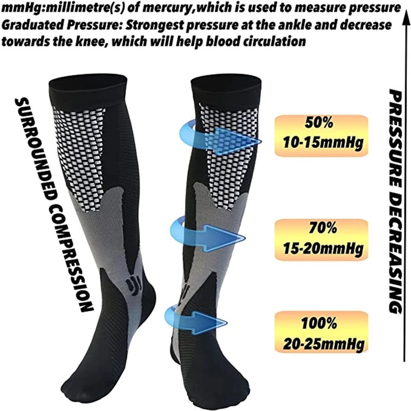 3 par/pack calcetines de compr - Sports Socks reseña y precio
