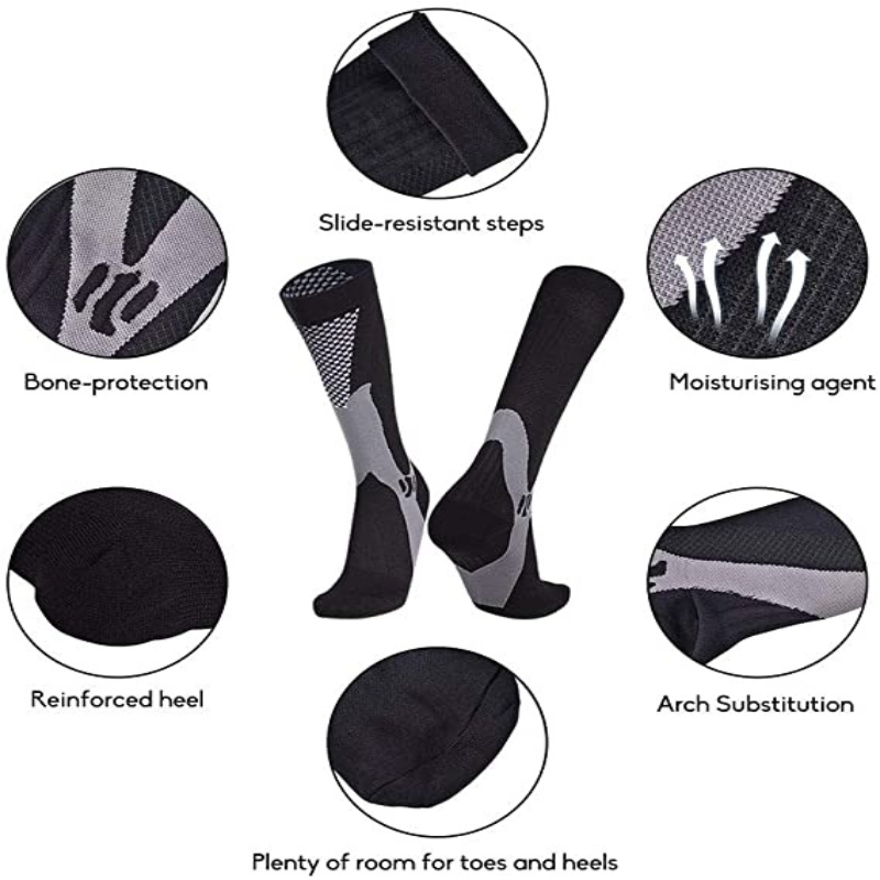 3 par/pack calcetines de compr - Sports Socks reseña y precio
