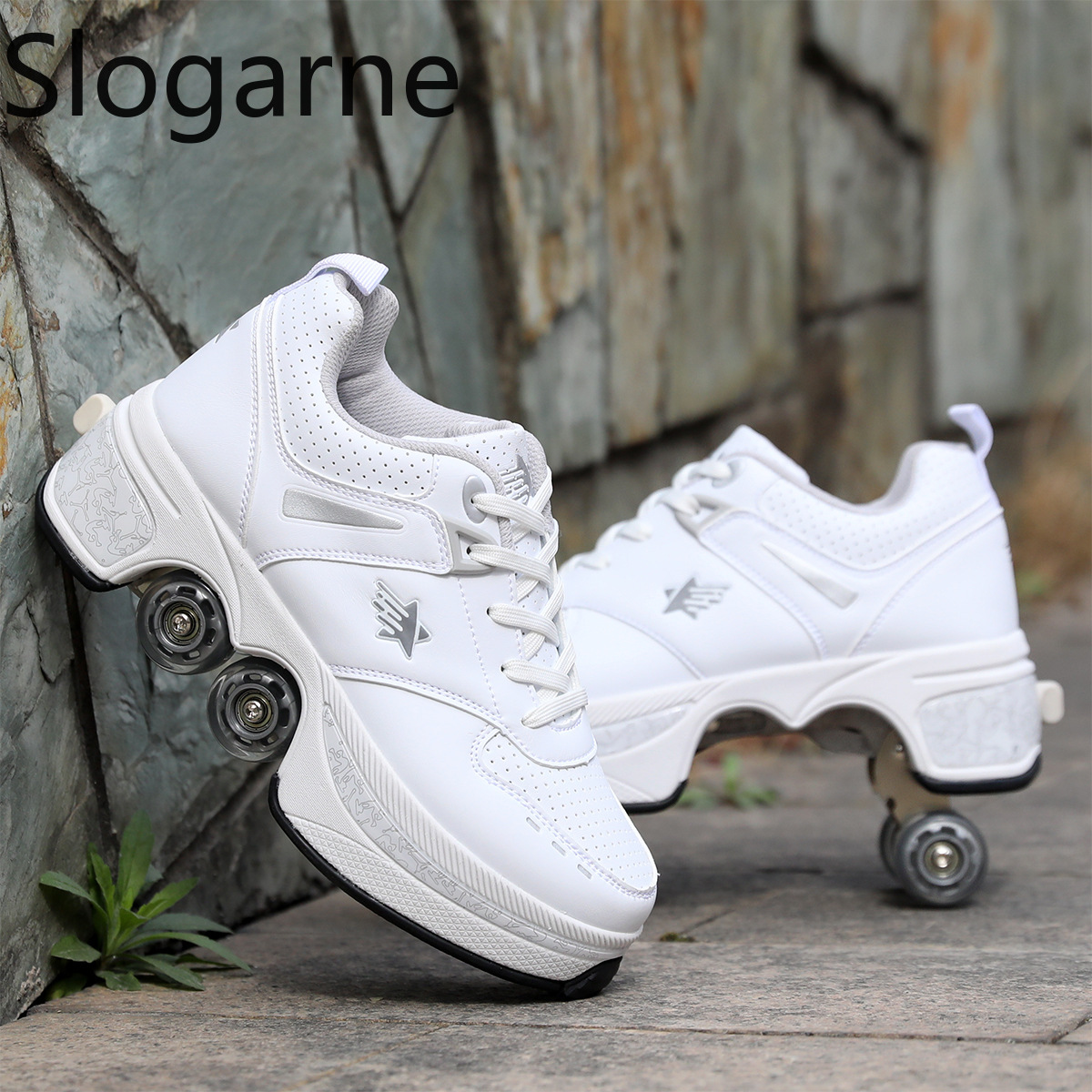 Zapatos de patines de 4 ruedas - Running Shoes Men reseña y precio