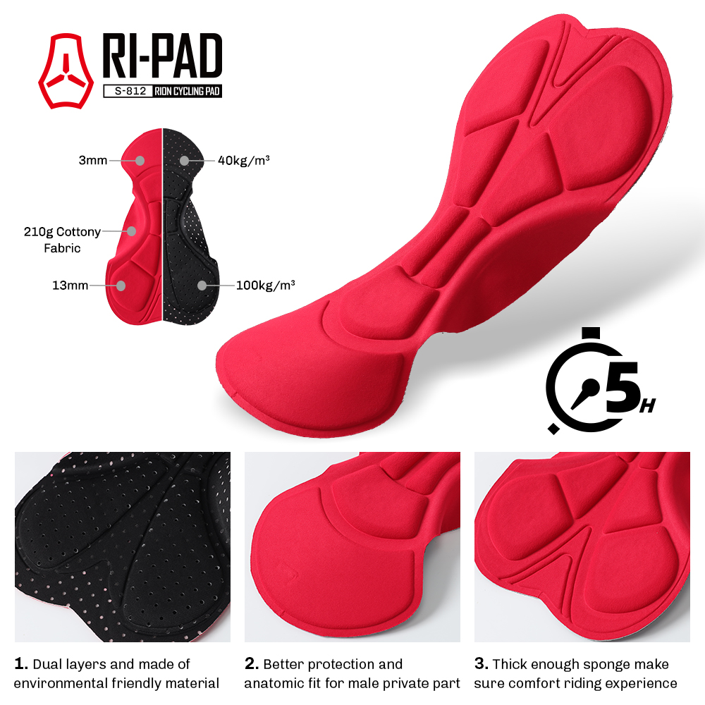 RION-pantalones cortos de cicl - Race Bib reseña y precio