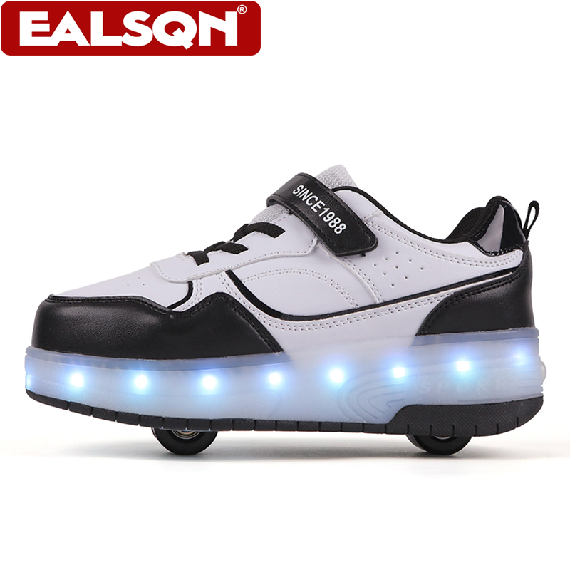 Nuevos patines con ruedas LED  - Running Shoes Men reseña y precio